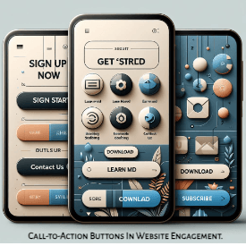 Call-to-Action Buttons In Website Engagement.