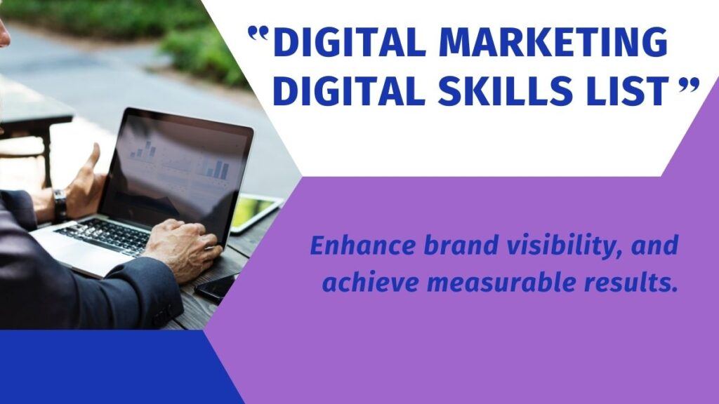 Digital Marketing Skills List