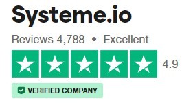 trust pilot rating for Systeme.io